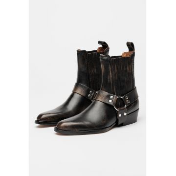 Ghete western de piele Helena