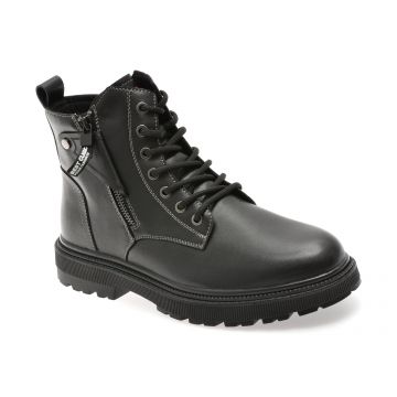 Bocanci BITE THE BULLET negre, 82737, din piele naturala