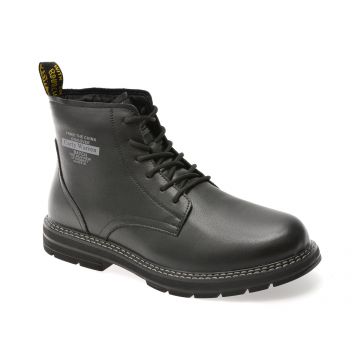 Bocanci BITE THE BULLET negre, 82739, din piele naturala