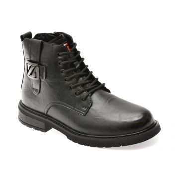 Bocanci BITE THE BULLET negri, 66801, din piele naturala