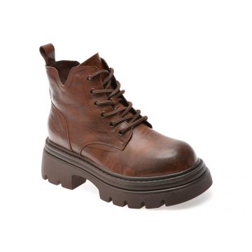 Bocanci FLAVIA PASSINI maro, 99023, din piele naturala