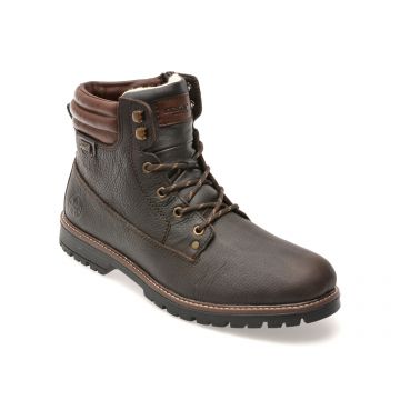 Bocanci RIEKER maro, F3600, din piele naturala