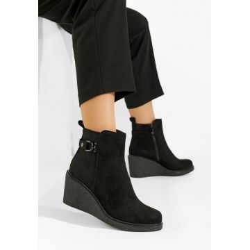 Botine cu platforma Darionna negre