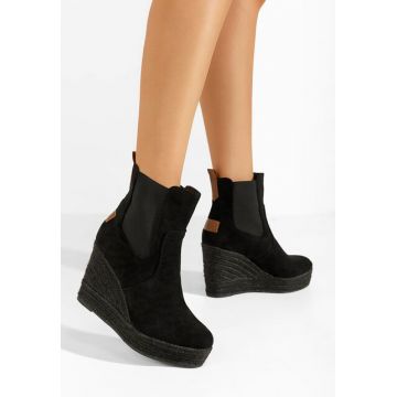 Botine cu platforma Dorethea negre