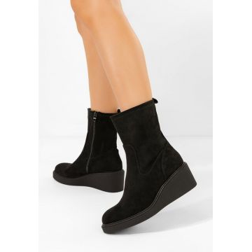 Botine cu platforma Lysara negre