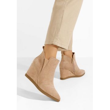 Botine cu platforma Shanon kaki