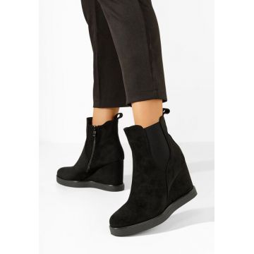 Botine cu platforma Sharina negre
