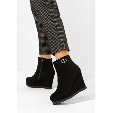 Botine cu platformă Veralina negre