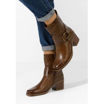 Botine cu toc Divesa maro