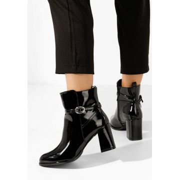 Botine cu toc gros Cherri V3 negre