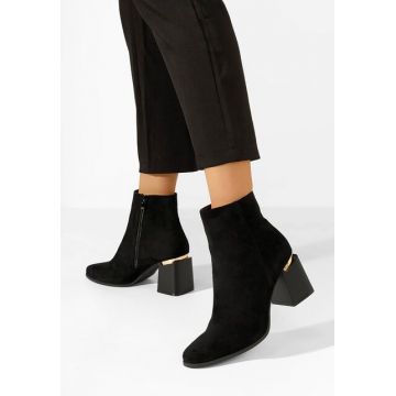 Botine cu toc gros Isora V3 negre