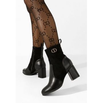 Botine cu toc gros Sariah negre Botine cu toc gros Sariah negre