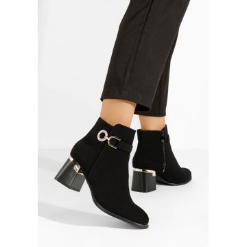 Botine cu toc Margie V3 negre
