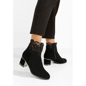 Botine dama elegante Helga negre