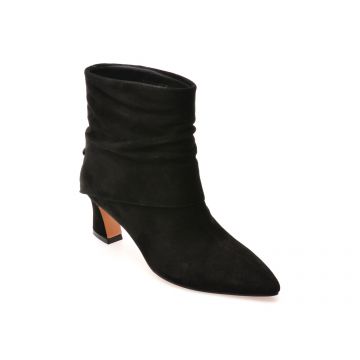 Botine elegante ALDO negre, 1122F, din piele intoarsa