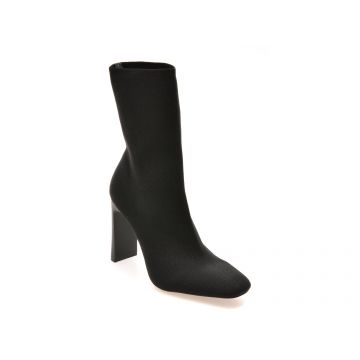 Botine elegante ALDO negre, FAELORA 001, din material textil
