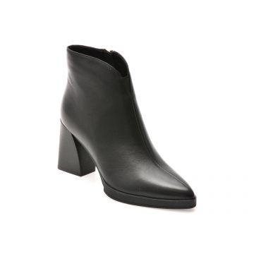 Botine elegante EPICA negre, 2748, din piele naturala