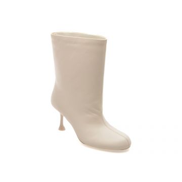 Botine elegante EPICA PREMIUM bej, B004, din piele naturala