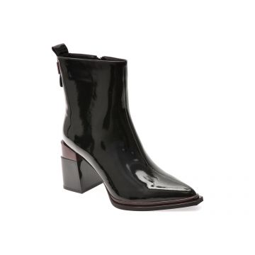 Botine elegante FLAVIA PASSINI negre, 83111, din piele naturala lacuita