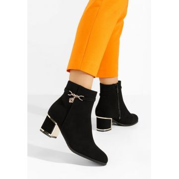 Botine elegante Rozie negre