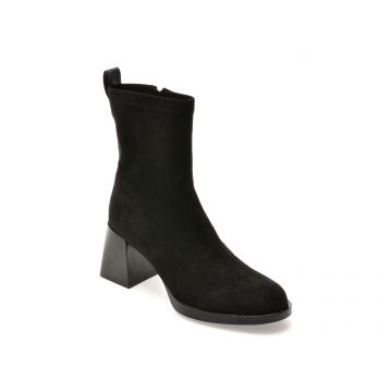 Botine FLAVIA PASSINI negre, 82673, din material textil