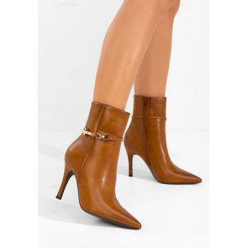 Botine stiletto Camely camel