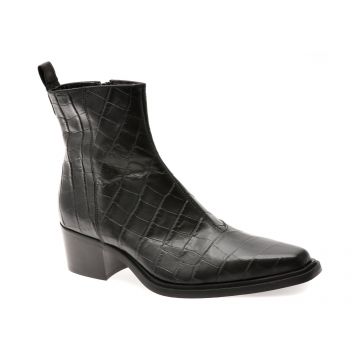 Ciocate elegante ALDO negre, ZAPPA 007, din piele croco