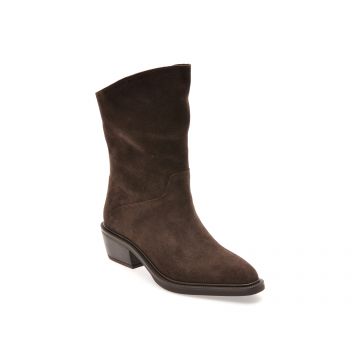 Ciocate elegante EPICA maro, 2881584, din piele intoarsa