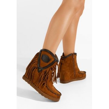 Cizme mocc Irya camel