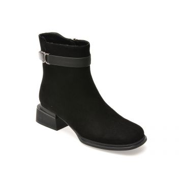 Ghete ALDO negre, AT05, din piele intoarsa