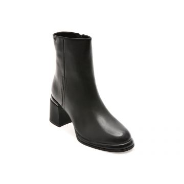 Ghete ALDO negre, D727, din piele naturala