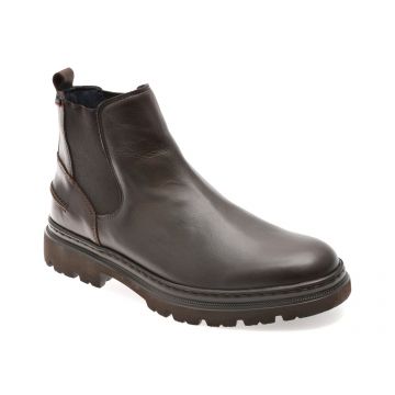 Ghete CALLAGHAN maro, 45116, din piele naturala