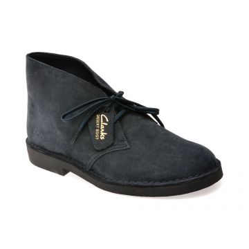 Ghete CLARKS bleumarin, DESERT BT EVO, din piele intoarsa