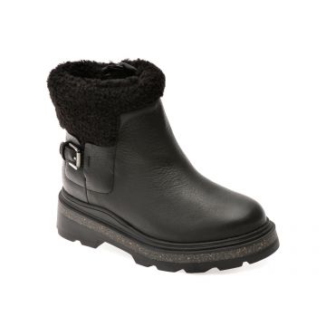 Ghete CLARKS negre, HENCROFT MADI WP, din piele naturala