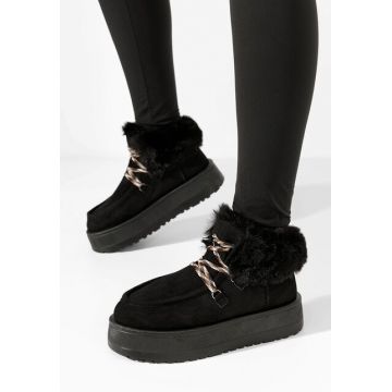 Ghete cu platformă Aseva V2 negre