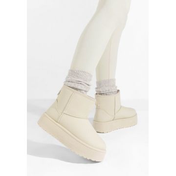 Ghete cu platformă Cathie bej