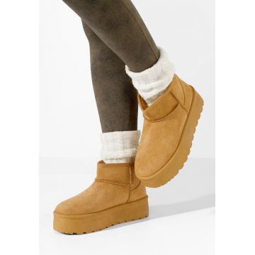 Ghete cu platformă Lissie camel