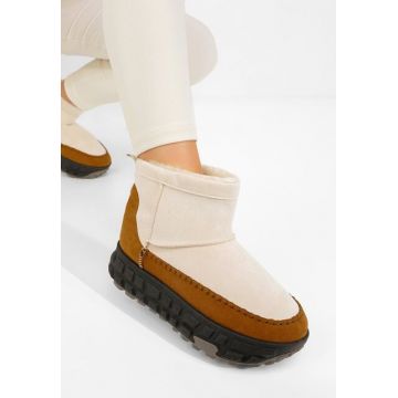 Ghete cu platformă Novela bej