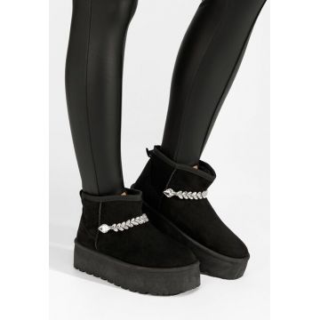 Ghete cu platformă Tandra negre