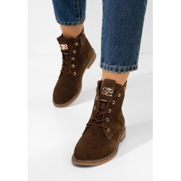 Ghete dama piele Farelia maro