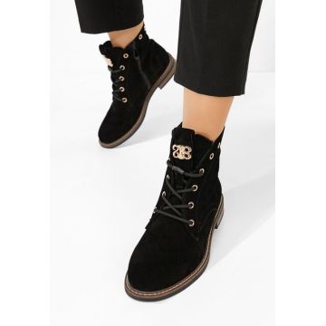 Ghete dama piele Farelia negre