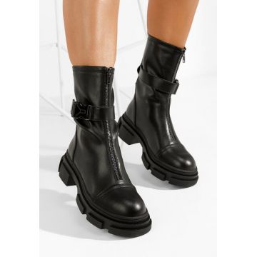 Ghete dama piele Ferola V2 negre