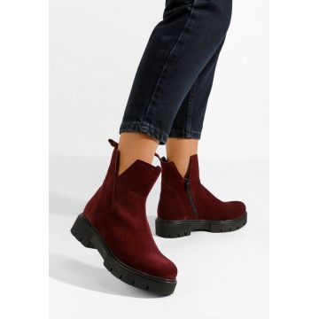 Ghete dama piele Kasta grena