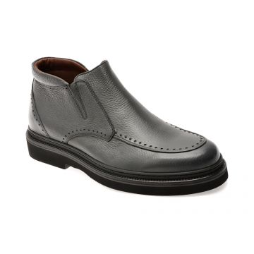 Ghete elegante LE COLONEL gri, 61613, din piele naturala