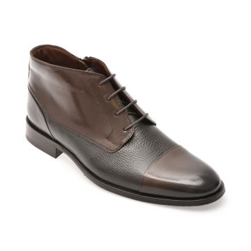 Ghete elegante LE COLONEL maro, 40929, din piele naturala