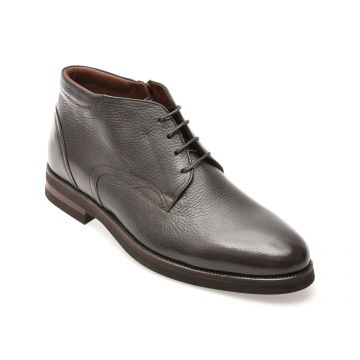 Ghete elegante LE COLONEL maro, 63888, din piele naturala
