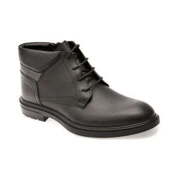 Ghete elegante OTTER negre, A65, din piele naturala