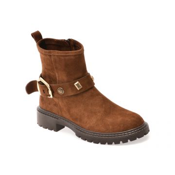 Ghete EPICA maro, 4842524, din piele intoarsa