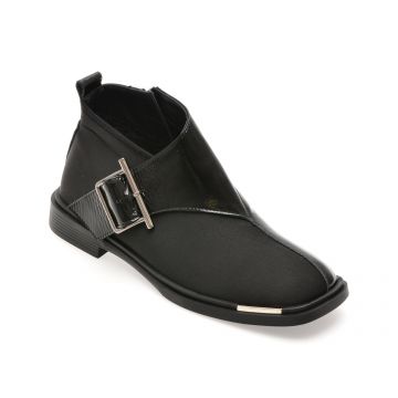 Ghete EPICA negre, 3941102, din piele naturala lacuita