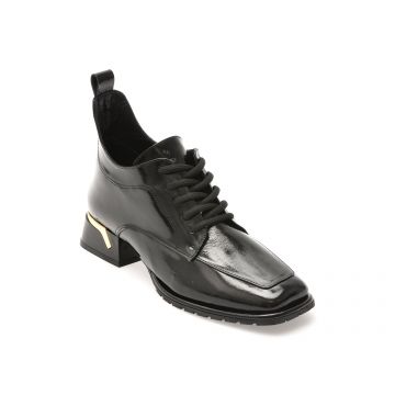 Ghete EPICA negre, 5312091, din piele naturala lacuita